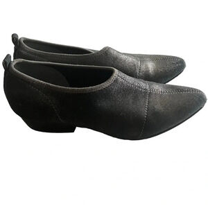 Naked Feet Caldi pewter‎ closed toe pumps shooties 7